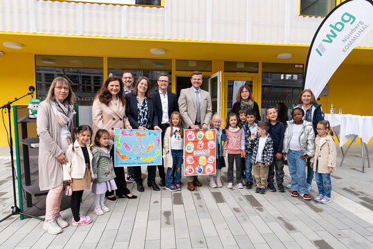 Inauguration of the kindergarten in Erasmusstrasse