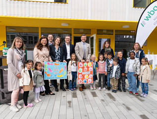 Inauguration of the kindergarten in Erasmusstrasse