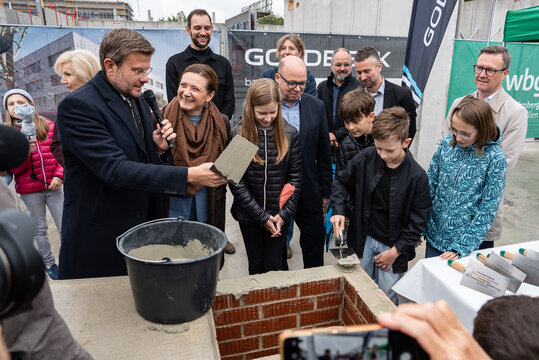 Grundsteinlegung Schulzentrum Breslauer Straße Nürnberg