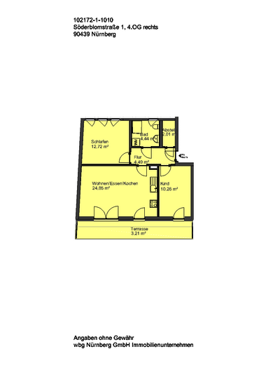 Erstbezug durch Aufstockung! - Gut geschnittene 3-Zimmer-Wohnung mit Terrasse - Photo 1