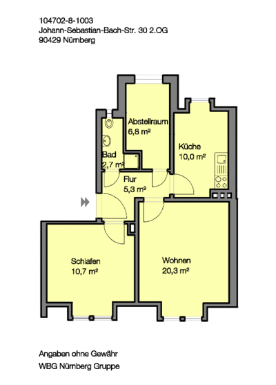Verfügbar ab sofort - Gemütliche 2 Zimmerwohnung in Muggenhof - Photo 4