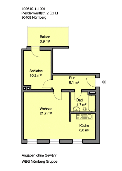 Großer Balkon und Erdgeschoss 2 Zimmer mit Blick ins Grüne! - Photo 3