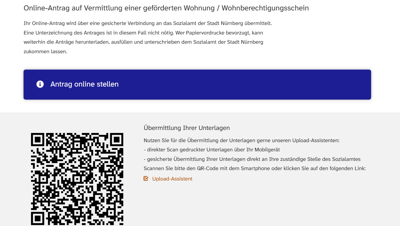 Antrag Wohnberechtigungsschein